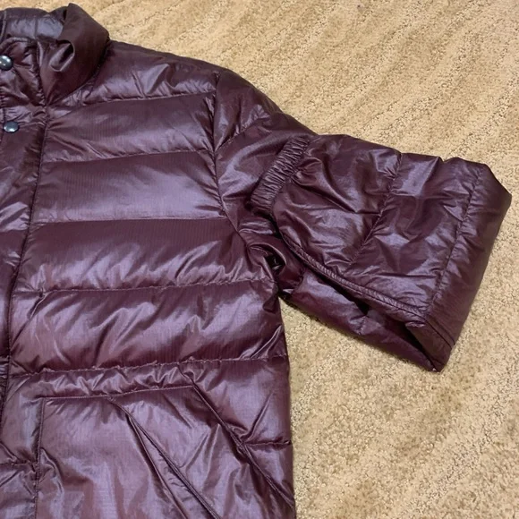 J Crew Jacket Mens Medium Dark Purple Puffer Insulated Coat Outerwear - Picture 5 of 16